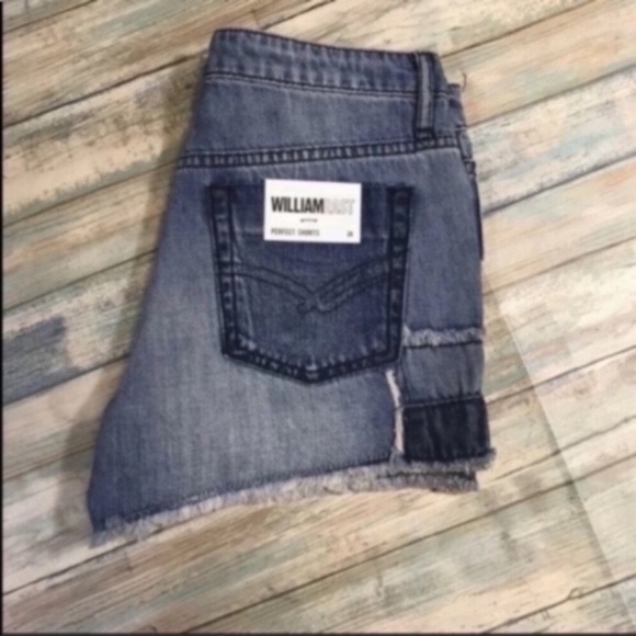 NWT William Rast Patchwork Denim Shorts - Picture 3 of 4